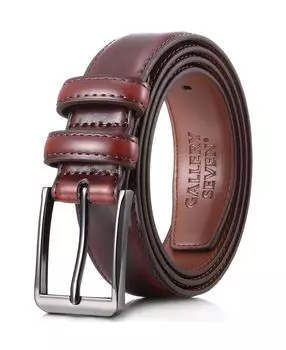 Мужской традиционный одинарный кожаный ремень Gallery Seven