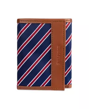Мужской трехсекционный кошелек Overlay Tommy Hilfiger, коричневый/бежевый