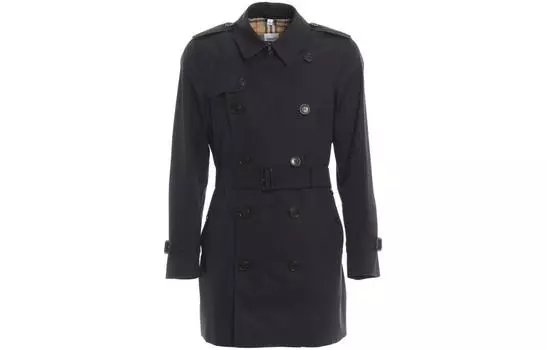 Тренч мужской Burberry с ремешком, черный