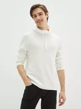 Мужской трикотажный свитер с длинным рукавом и воротником-монашкой LCW Casual