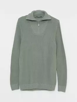 Мужской трикотажный свитер с прямым воротником и длинными рукавами LCWAIKIKI Classic