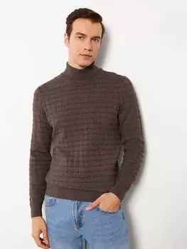 Мужской трикотажный свитер с высоким воротником и длинными рукавами LCWAIKIKI Classic