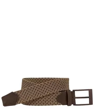 Мужской трубчатый тканый ремень Johnston & Murphy, бежевый