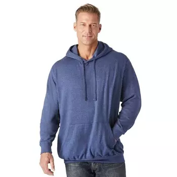 Мужской ультракомфортный флисовый пуловер Kingsize для больших и высоких людей KingSize, цвет Heather Slate Blue