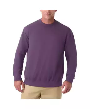 Мужской ультралегкий удобный флисовый свитер с круглым вырезом KingSize, фиолетовый