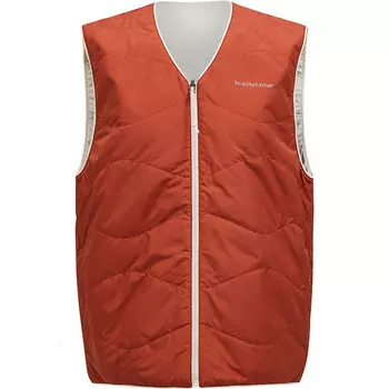 Мужской утепленный двусторонний жилет Peak Performance, коричневый