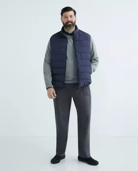 Мужской утепленный жилет большого размера Dustin, темно-синий