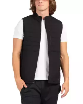 Мужской утепленный жилет для бега смешанной техники Skora, черный