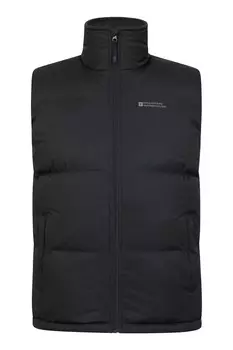 Мужской утепленный жилет в стиле рок Mountain Warehouse, черный