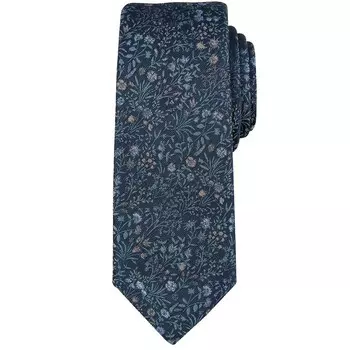 Мужской узкий галстук с цветочным принтом на заказ Bespoke, цвет Green Chelfield