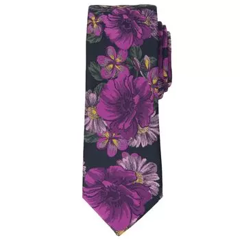 Мужской узкий галстук с цветочным принтом на заказ Bespoke