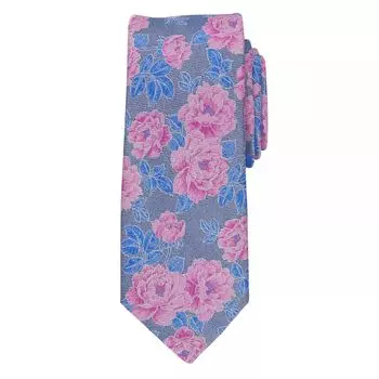 Мужской узкий галстук с цветочным принтом на заказ Bespoke