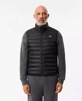 Мужской ватный жилет Lacoste, чёрный