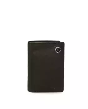 Мужской вертикальный кошелек Badge с черной сумочкой Pepe Jeans, черный