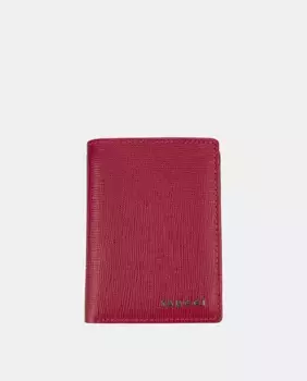 Мужской вертикальный кошелек YANCCI с металлическим логотипом, красный