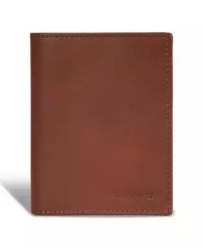 Мужской вертикальный кожаный кошелек Onyx Collection CHAMPS, коричневый