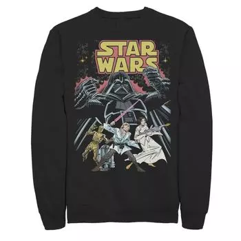 Мужской винтажный классический свитшот с комиксами Star Wars