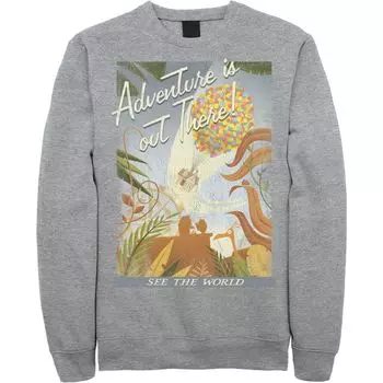 Мужской винтажный свитшот с потертостями Disney/Pixar Up Poster Licensed Character