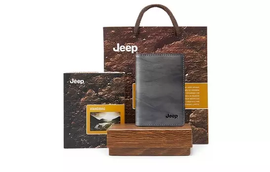 Мужской визитница Jeep, Пыльный зеленый