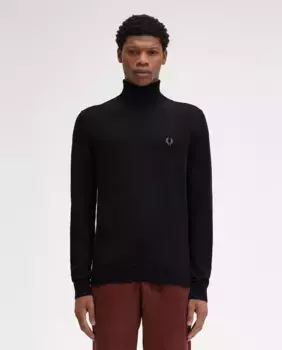 Мужской водолазка с длинными рукавами Fred Perry, тёмно-синий