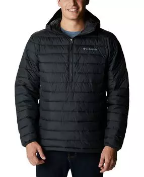 Мужской водостойкий стеганый анорак-пуховик powder lite Columbia, черный