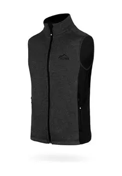 Мужской вязаный флисовый жилет Шаматтава Normani, антарцитовый