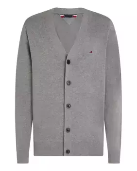 Мужской вязаный кардиган Tommy Hilfiger, светло-серый
