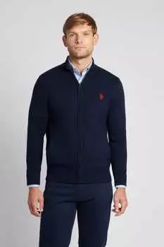 Мужской вязаный кардиган U.S. Polo Assn, синий