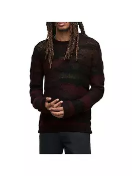 Мужской вязаный пуловер с длинными рукавами John Varvatos, цвет Dark Plum