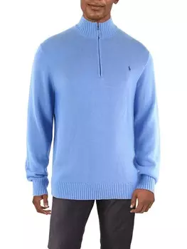 Мужской вязаный пуловер-свитер Polo Ralph Lauren, синий