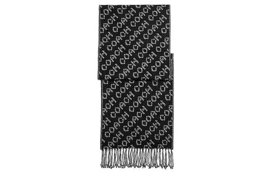 Мужской вязаный шарф COACH, Black