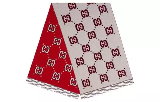 Шарф вязаный мужской Gucci, красный