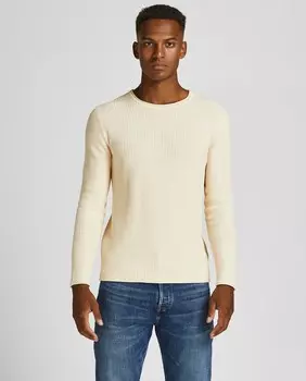 Мужской вязаный свитер Jack & Jones, белый