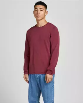 Мужской вязаный свитер Jack & Jones, фиолетовый