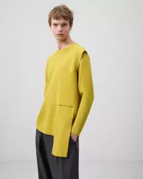 Мужской вязаный свитер с заготовкой спереди Adolfo Dominguez, зеленый