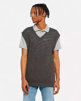 Мужской вязаный жилет с V-образным вырезом Levi's, тёмно-синий