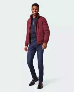 Мужской зауженный крой из эластичного денима Pierre Cardin, синий