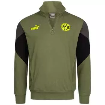 Мужской зеленый свитер Bvb 09 Borussia Dortmund Puma, зеленый
