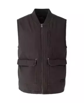 Мужской жилет All Year с эффектом "каменная мойка" в елочку Thorogood, серый