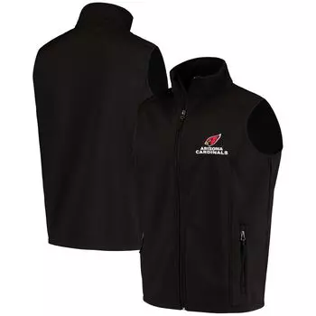 Мужской жилет Dunbrooke Black Arizona Cardinals Circle Archer Softshell с молнией во всю длину
