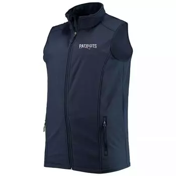 Мужской жилет Dunbrooke Navy New England Patriots Big & Tall Archer Softshell с молнией во всю длину