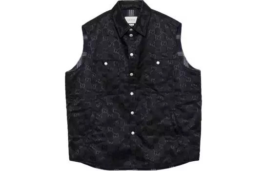 Мужской жилет GUCCI, цвет Black