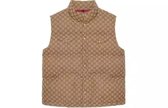 Жилет мужской Gucci x The North Face, коричневый