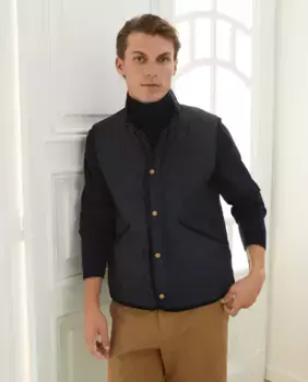 Мужской жилет хаски на подкладке из ткани тинсулейт Emidio Tucci, темно-синий