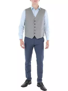 Мужской жилет из смеси шерсти классического кроя Lauren Ralph Lauren, цвет Light Grey