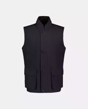 Мужской жилет из вощеного хлопка Lloyd's, темно-синий