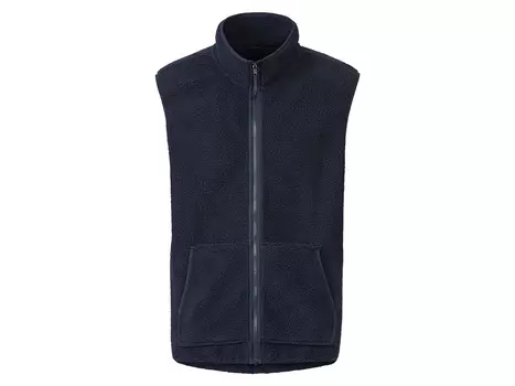 Мужской жилет Livergy с мехом тедди, темно-синий