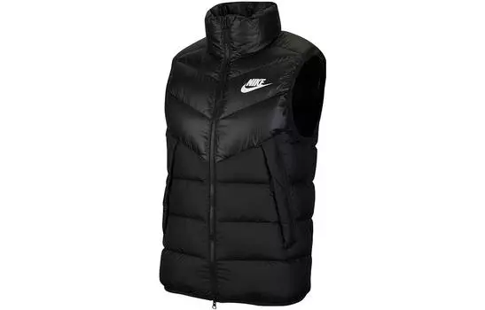 Жилет Nike Windproof Warm Stand Collar Down, черный
