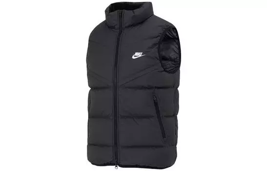 Мужской жилет Nike стеганый с логотипом, черный