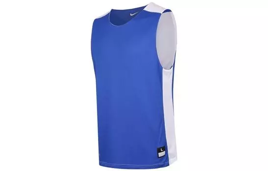 Мужская майка Nike спортивная, синий/белый